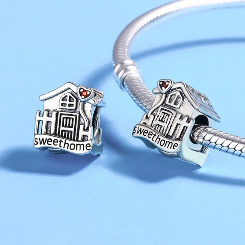 (bilde for) Pandora Style Sølv Sweethome Charm - SCC416 - Vis 5
