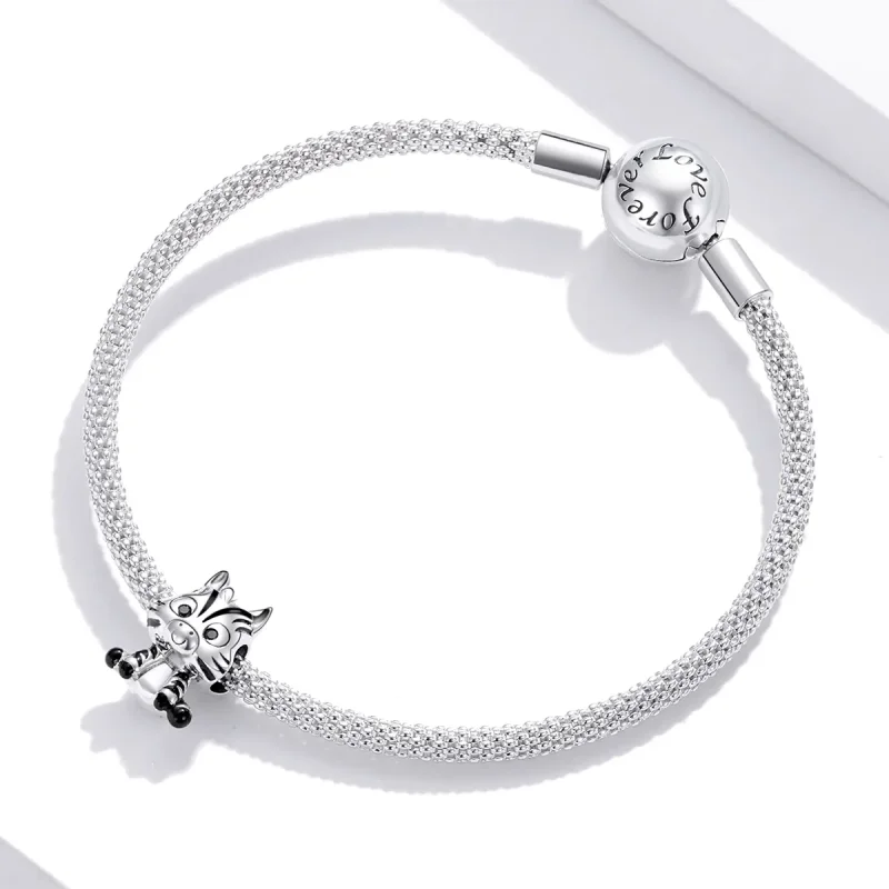 (bilde for) Pandora Style Sølv tegneserie Zebra Charm - BSC387 - Vis 3
