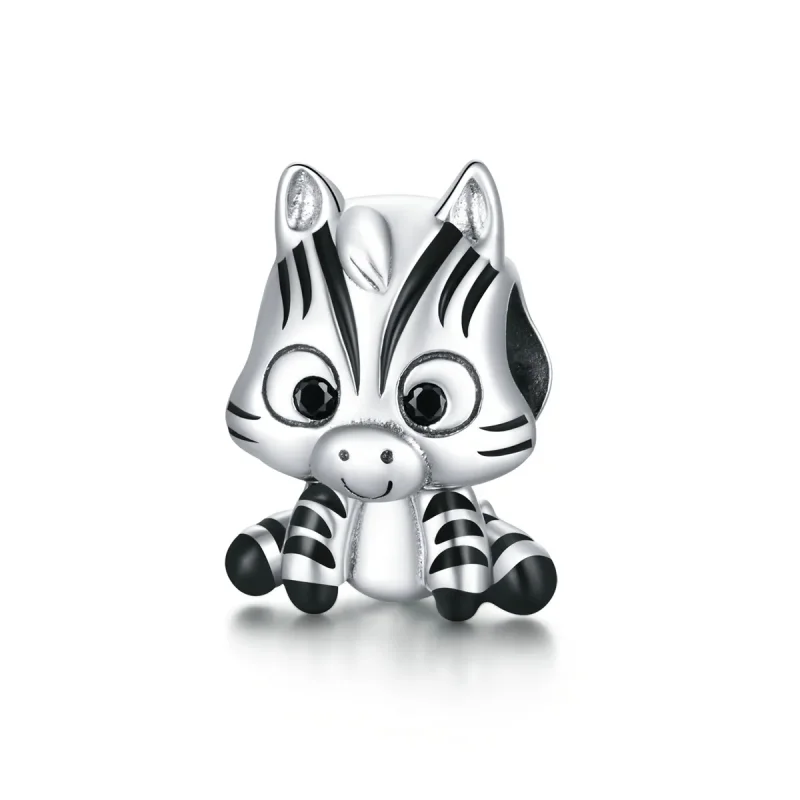 (bilde for) Pandora Style Sølv tegneserie Zebra Charm - BSC387
