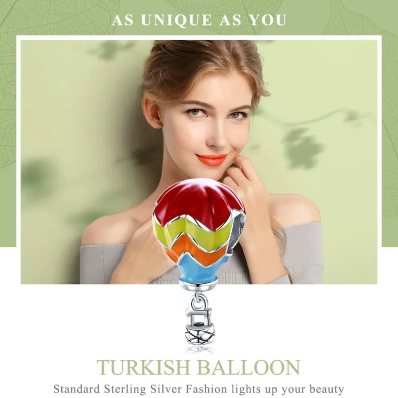 (bilde for) Pandora Style Sølv Tyrkiske Varmluftsballonger Charm - SCC867 - Vis 6