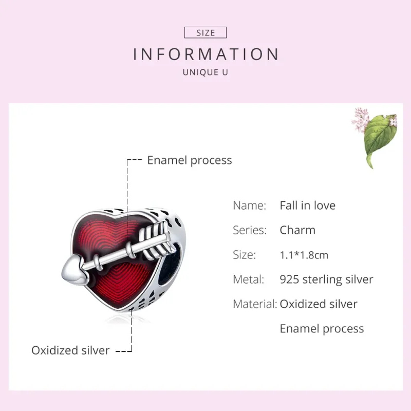 (bilde for) Pandora Style Sølv Valentinsdag First Love Charm - SCC480 - Vis 7
