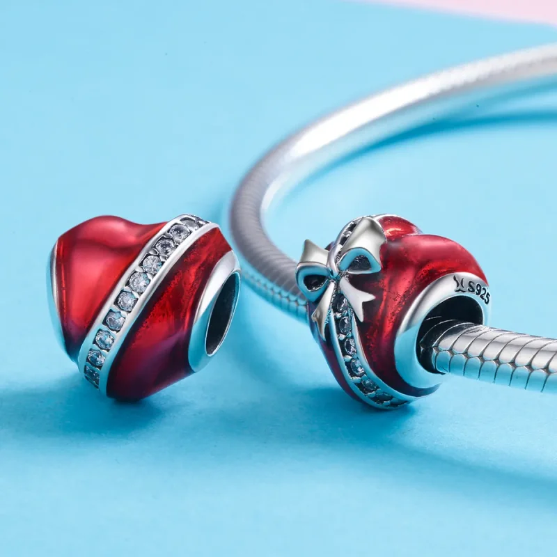 (bilde for) Pandora Style Sølv Valentinsdag Kjærlighetsgave Charm - SCC741 - Vis 4