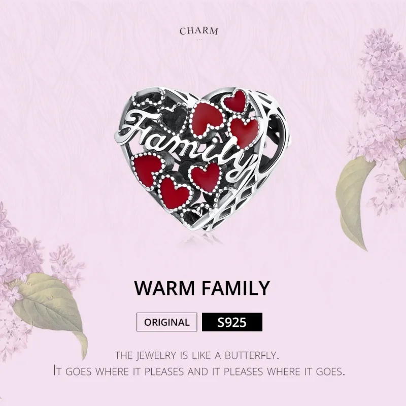 (bilde for) Pandora Style Sølv Varm Familie Charm - SCC1750 - Vis 6