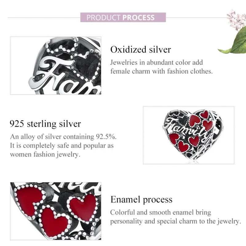 (bilde for) Pandora Style Sølv Varm Familie Charm - SCC1750 - Vis 8