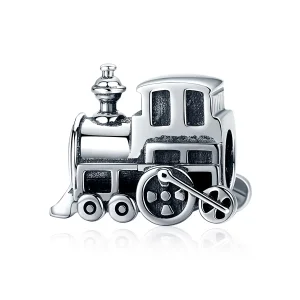 (bilde for) Pandora Style Sølv Vintage Train Charm - SCC507