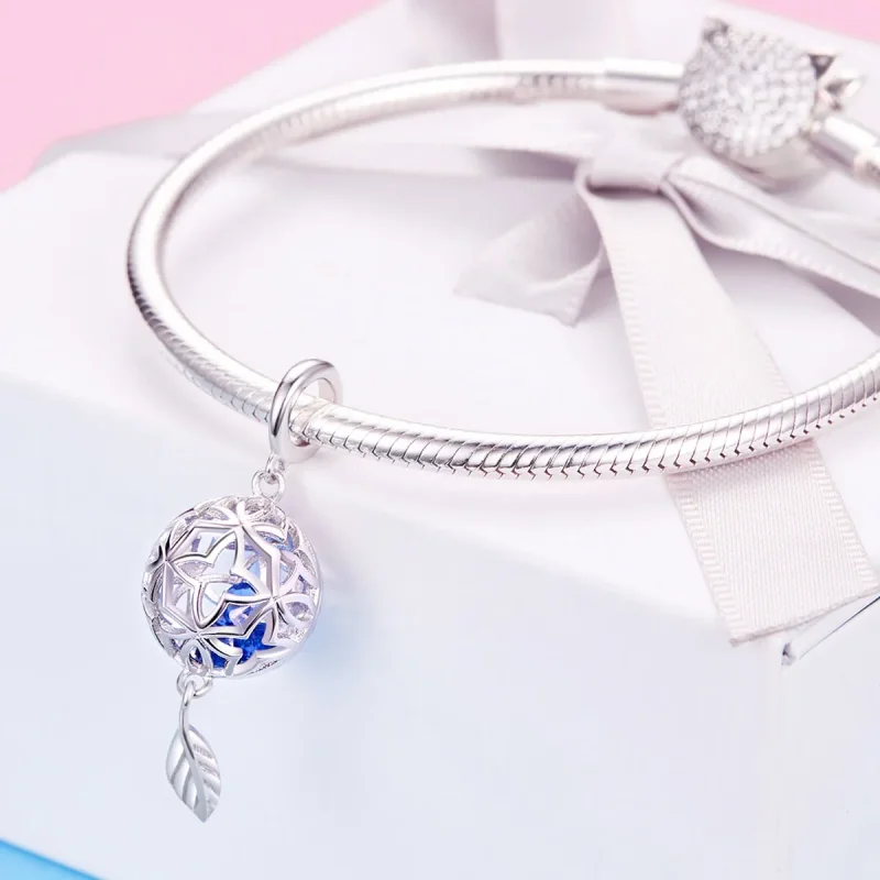 (bilde for) Pandora Style Sølvbevart Flower Dingle - SCC1123 - Vis 3