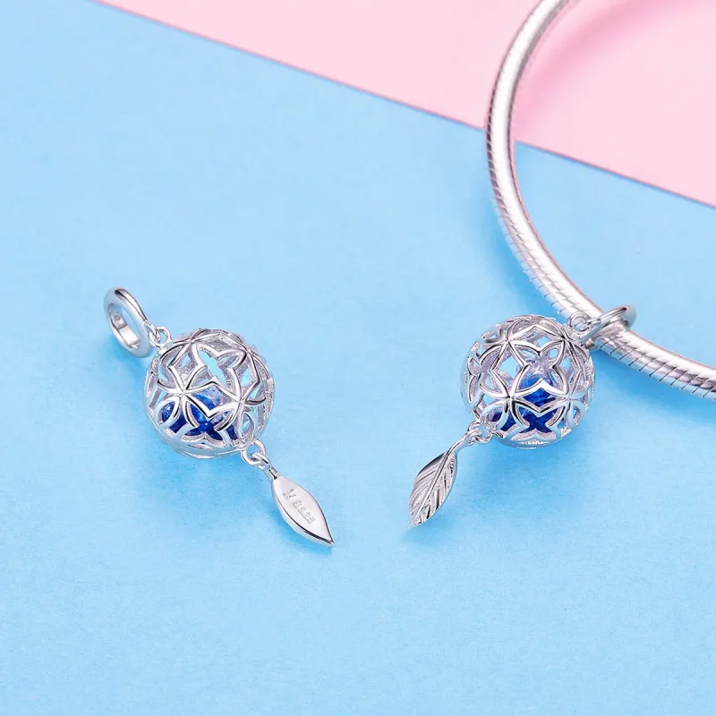 (bilde for) Pandora Style Sølvbevart Flower Dingle - SCC1123 - Vis 4