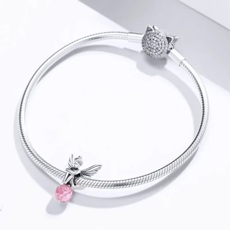 (bilde for) Pandora Style Sølvblomst Alv Charm - SCC1483 - Vis 3