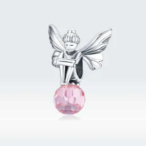 (bilde for) Pandora Style Sølvblomst Alv Charm - SCC1483