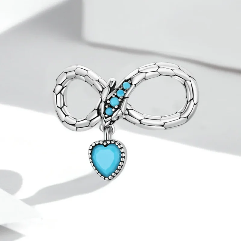 (bilde for) Pandora Style Spirit Snake Infinite Love Charm - SCC2004 - Vis 2