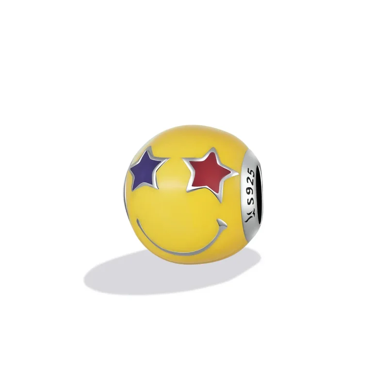 (bilde for) Pandora Style Star Eye Smiley Charm - SCC2190 - Vis 2
