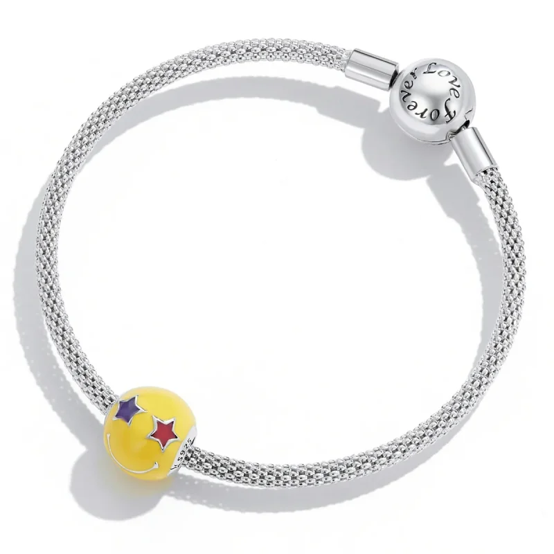 (bilde for) Pandora Style Star Eye Smiley Charm - SCC2190 - Vis 4