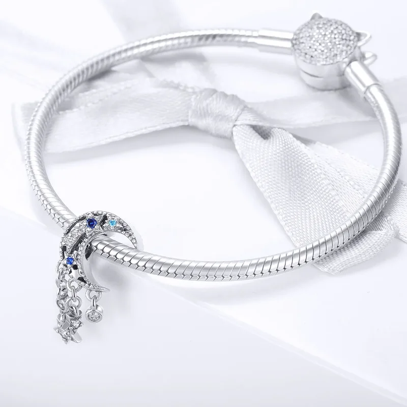 (bilde for) Pandora Style Starry Sky Charm - BSC023 - Vis 3