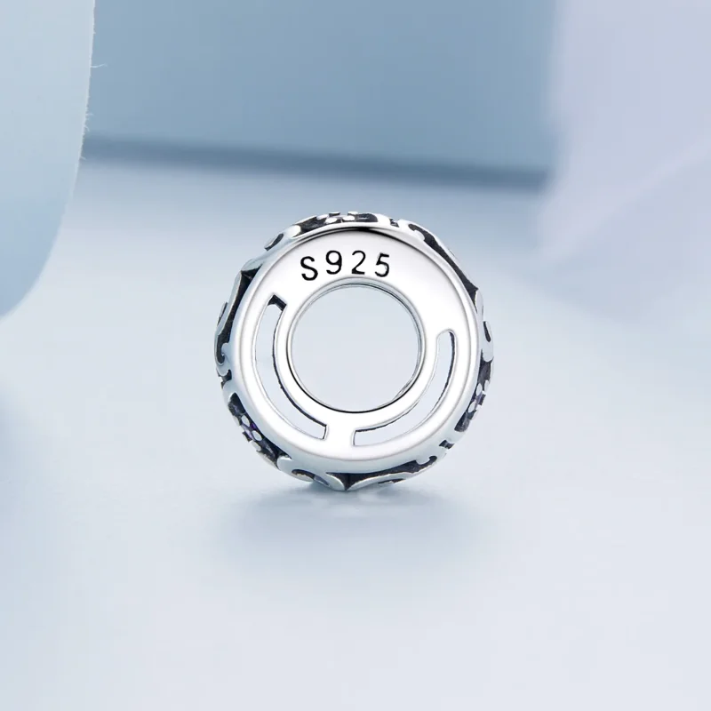 (bilde for) Pandora Style Streamer Spacer Charm - BSC639 - Vis 3