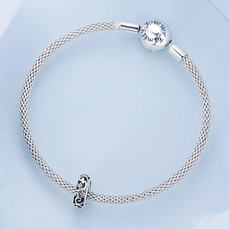 (bilde for) Pandora Style Streamer Spacer Charm - BSC639 - Vis 4