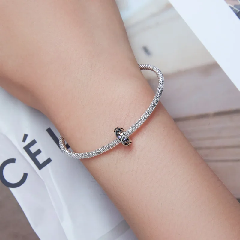 (bilde for) Pandora Style Streamer Spacer Charm - BSC639 - Vis 5