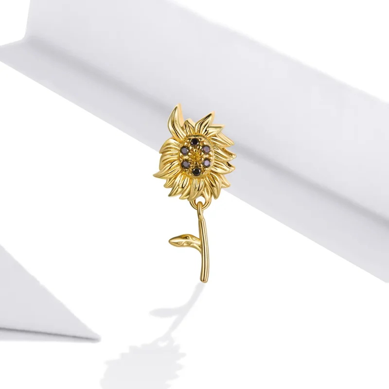 (bilde for) Pandora Style Sun Flower Charm - BSC425 - Vis 2