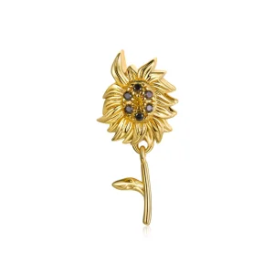(bilde for) Pandora Style Sun Flower Charm - BSC425