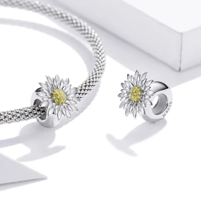 (bilde for) Pandora Style Sun Flower Charm - SCC1765 - Vis 4