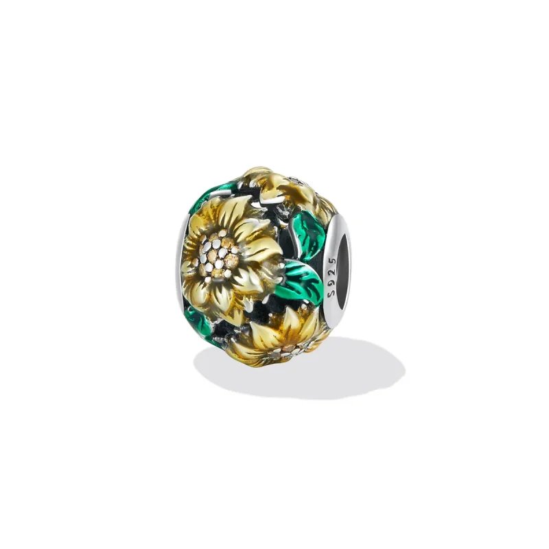 (bilde for) Pandora Style Sunflower Charm - SCC2209 - Vis 2