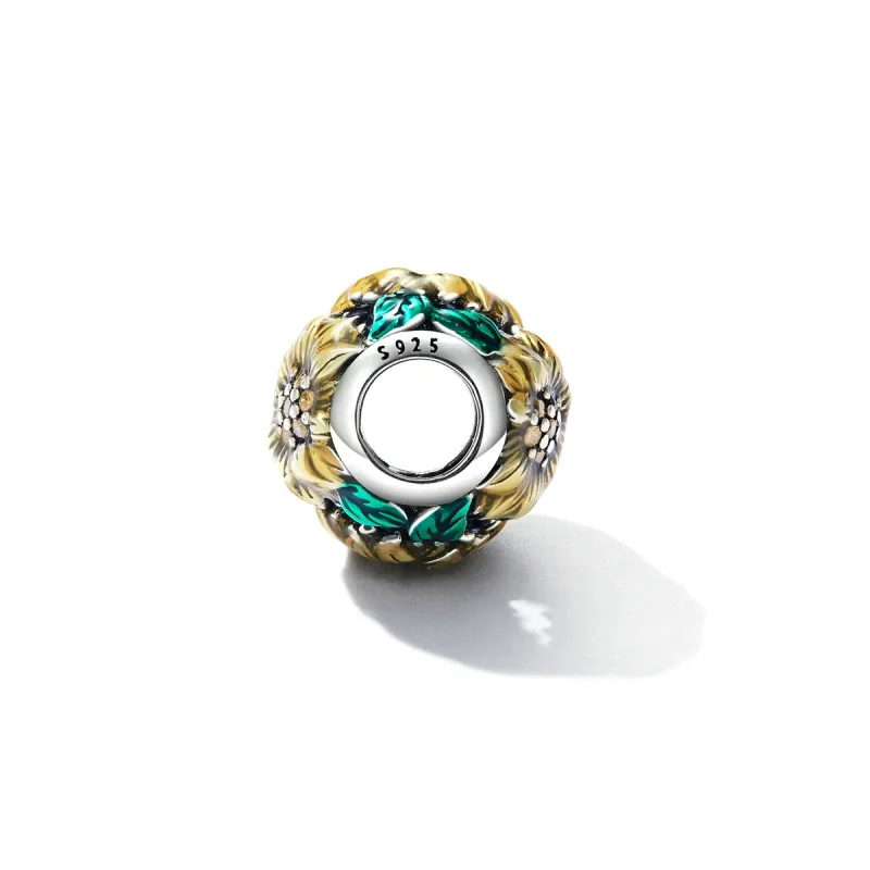 (bilde for) Pandora Style Sunflower Charm - SCC2209 - Vis 3