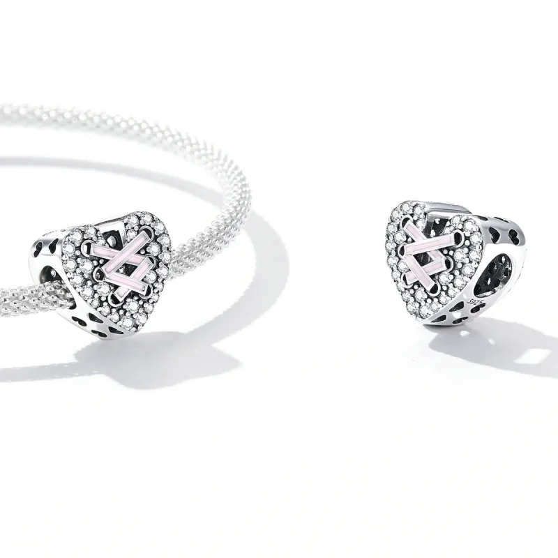 (bilde for) Pandora Style Tie Love Charm - SCC2204 - Vis 4