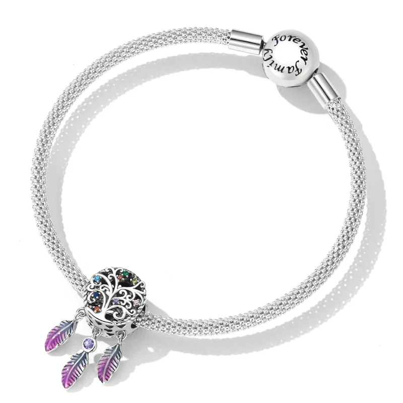 (bilde for) Pandora Style Tree of Life Dream Catcher Charm - SCC2268 - Vis 5