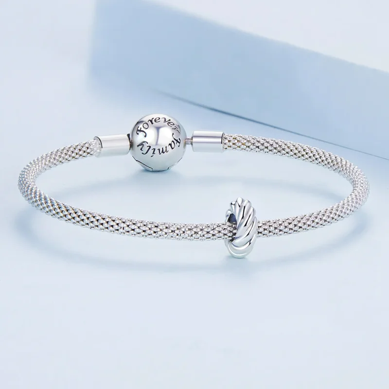 (bilde for) Pandora Style Twist Spacer Charm - BSC698 - Vis 5