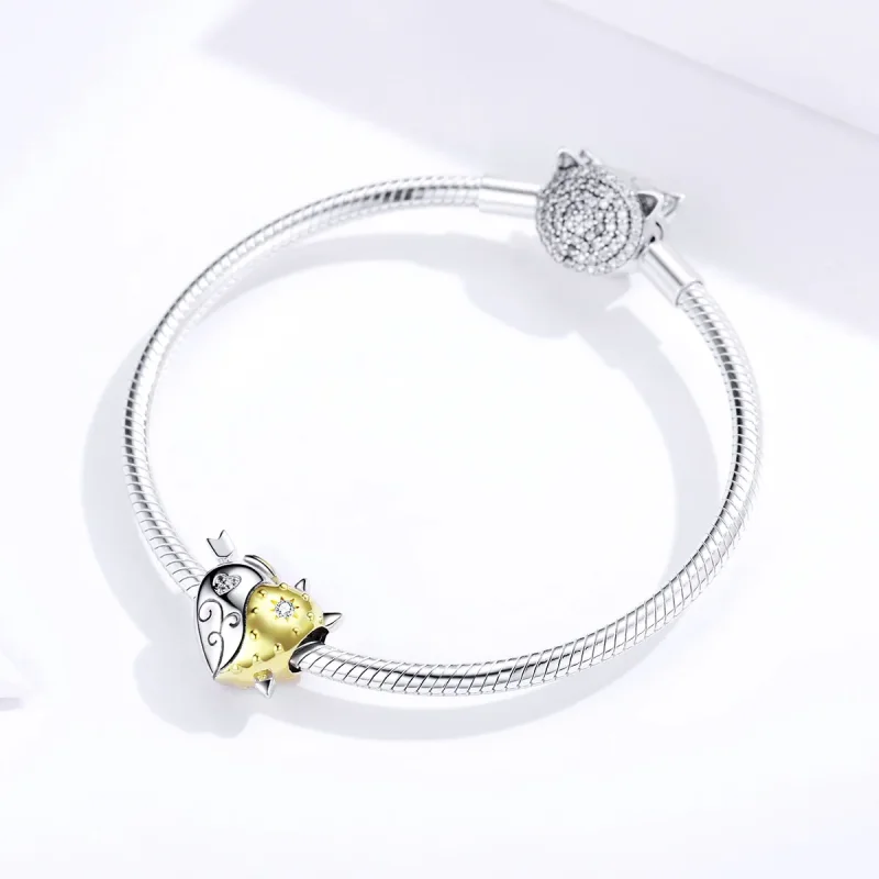 (bilde for) Pandora Style Two Tone Angel & Devil Charm - BSC107 - Vis 3