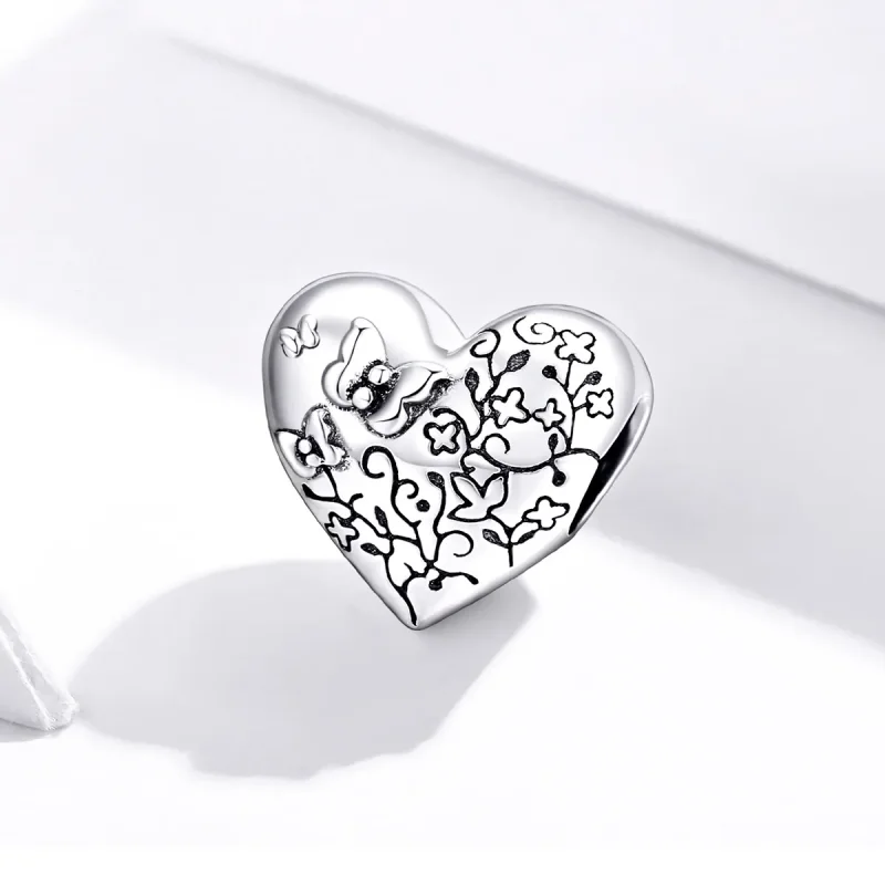 (bilde for) Pandora Style Vine Butterfly Charm - SCC1603 - Vis 2