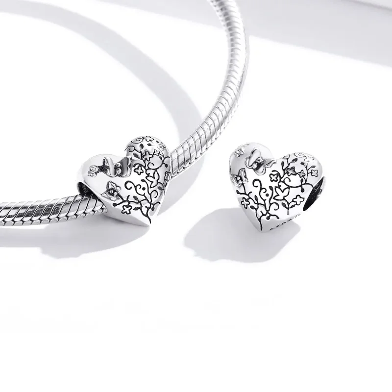 (bilde for) Pandora Style Vine Butterfly Charm - SCC1603 - Vis 4