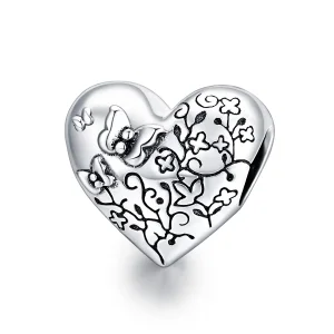 (bilde for) Pandora Style Vine Butterfly Charm - SCC1603
