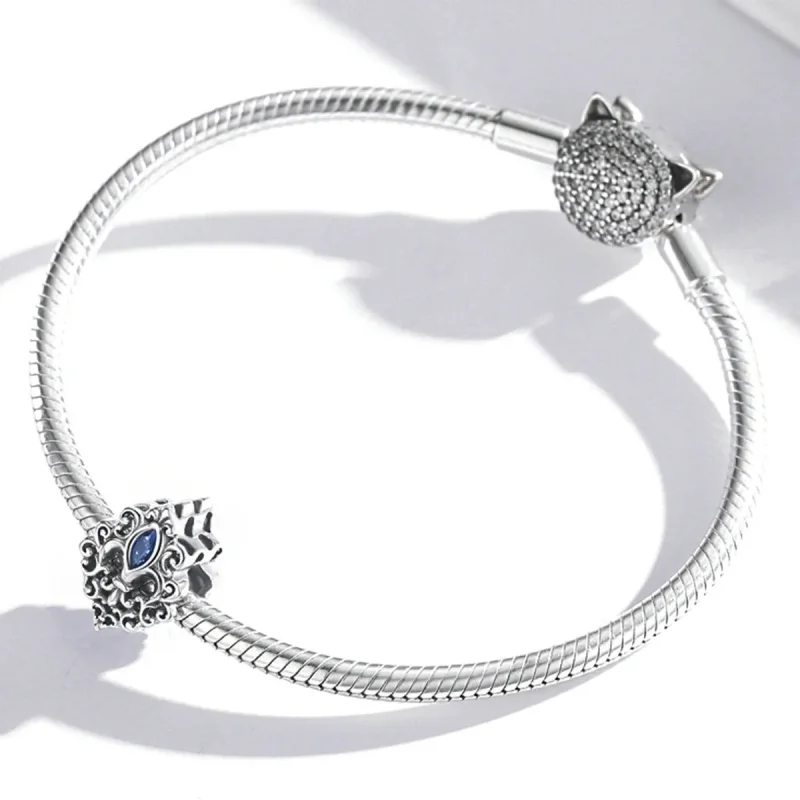 (bilde for) Pandora Style Vintage Pattern - Water Drops Charm - SCC2151 - Vis 3
