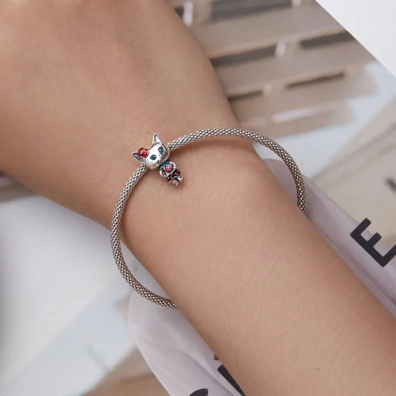 (bilde for) Pandora Style Weird Cat Charm - SCC2377 - Vis 5