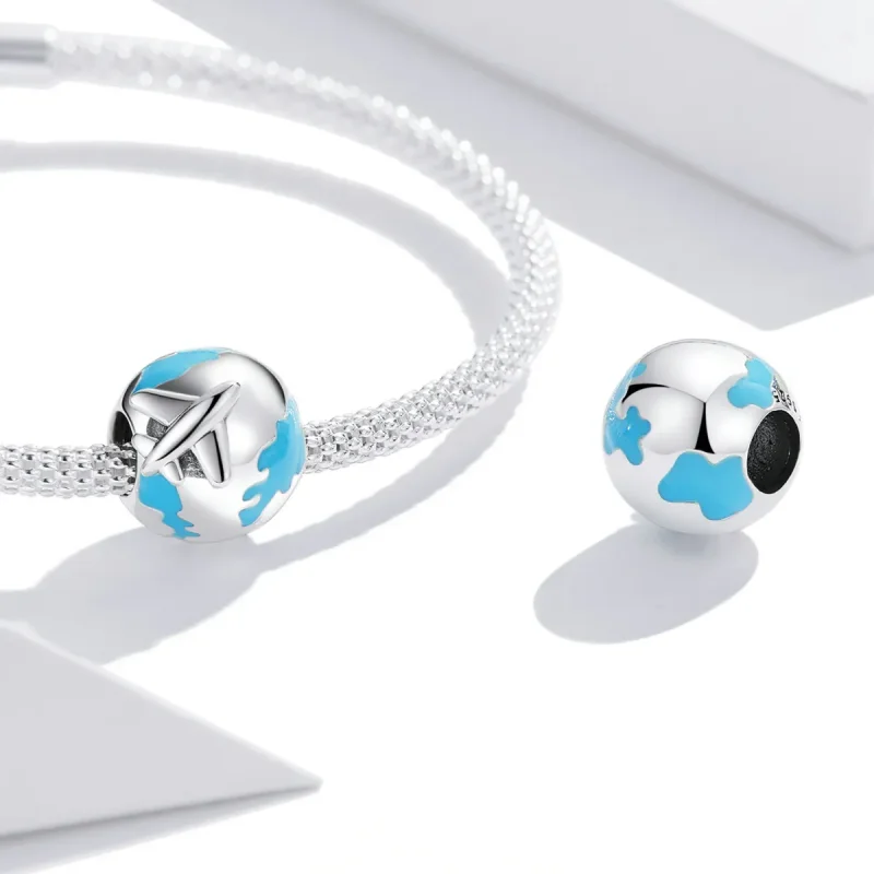 (bilde for) Pandora Style World Travel - Plane Set Sail Charm - SCC2026 - Vis 4