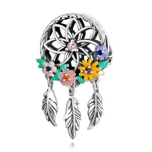 (bilde for) Pandora Style Wreath Dream Catcher Charm - BSC589