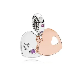 (bilde for) Butterfly Pandora Shine anheng med klare cubic zirconia - 787235CFP
