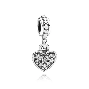 (bilde for) Butterfly Pandora Shine anheng med klare cubic zirconia - 791023CZ