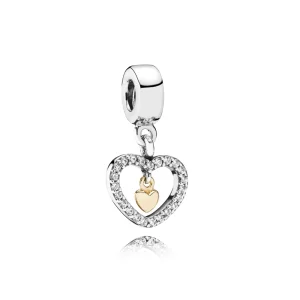 (bilde for) Butterfly Pandora Shine anheng med klare cubic zirconia - 791421CZ