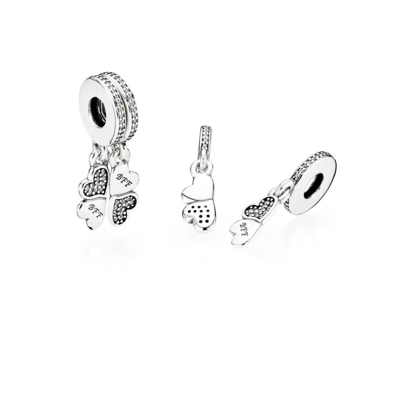 (bilde for) Butterfly Pandora Shine anheng med klare cubic zirconia - 791949CZ - Vis 2