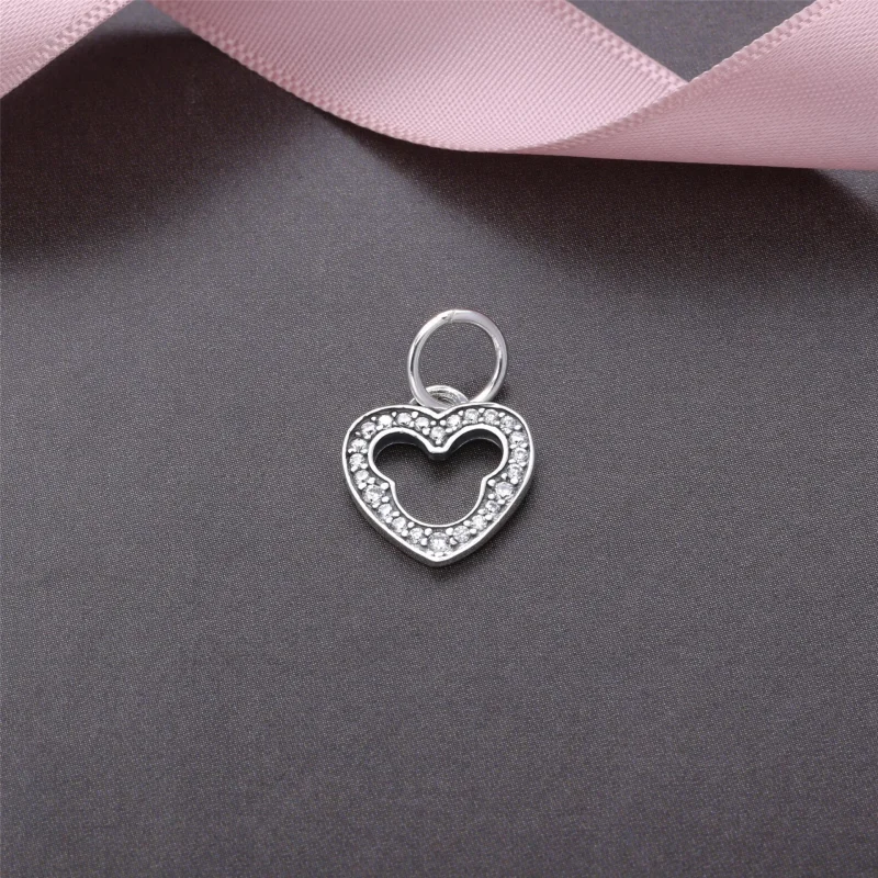 (bilde for) Disney, Mickey Silhouette Dangle Charm - PANDORA - Vis 2