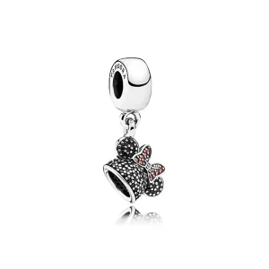 (bilde for) Disney Minnie Mouse "Minnie Sparkling Ear Hat" Dangle Charm - PANDORA