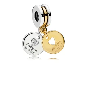 (bilde for) Moderne LovePod PANDORA Rose anheng med klare cubic zirconia - 767243CZ