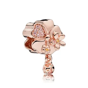 (bilde for) Moderne LovePod PANDORA Rose anheng med klare cubic zirconia - 787026NPR