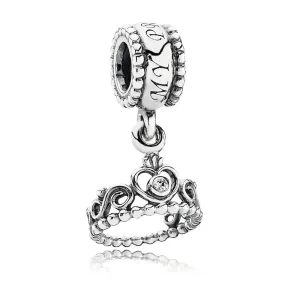 (bilde for) Moderne LovePod PANDORA Rose anheng med klare cubic zirconia - 791117CZ