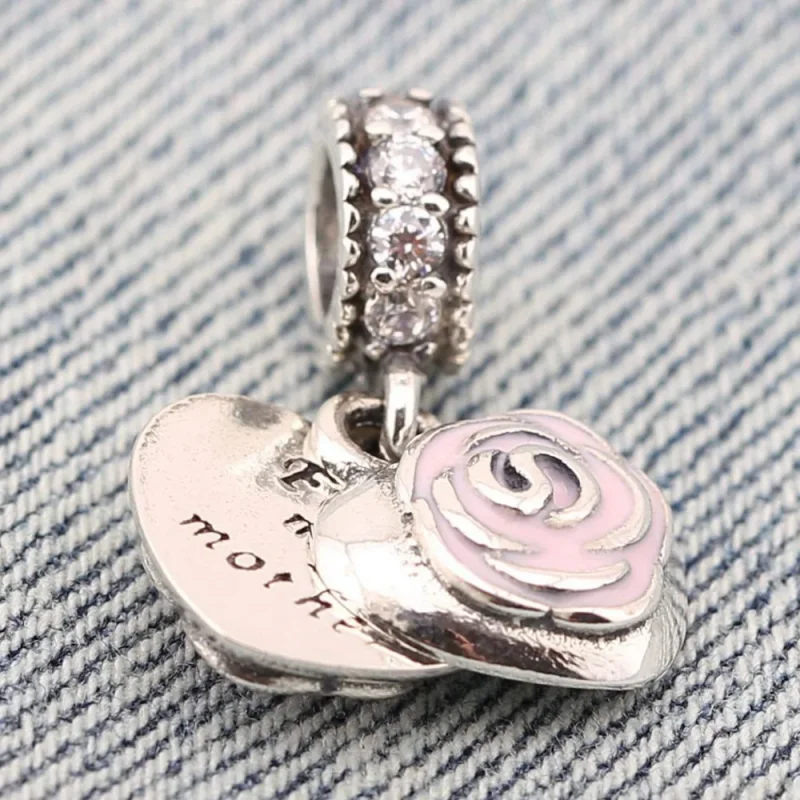 (bilde for) Moderne LovePod PANDORA Rose anheng med klare cubic zirconia - 791528EN40 - Vis 2