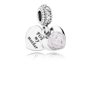 (bilde for) Moderne LovePod PANDORA Rose anheng med klare cubic zirconia - 791528EN40
