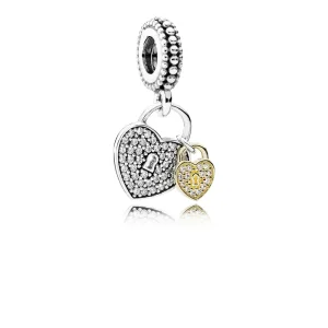 (bilde for) Moderne LovePod PANDORA Rose anheng med klare cubic zirconia - 791807CZ