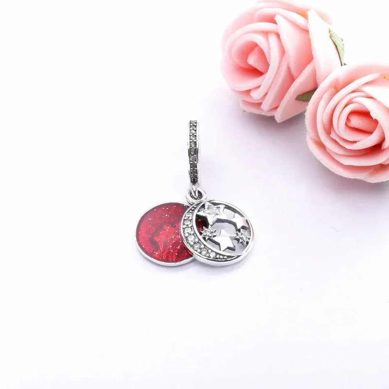 (bilde for) Moderne LovePod PANDORA Rose anheng med klare cubic zirconia - 791993CZ - Vis 3