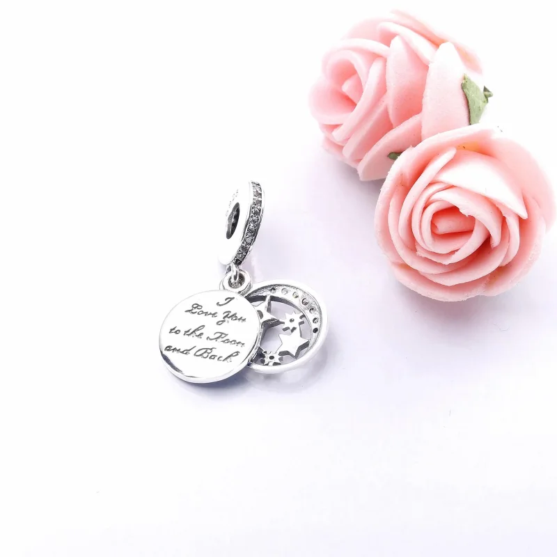 (bilde for) Moderne LovePod PANDORA Rose anheng med klare cubic zirconia - 791993CZ - Vis 4
